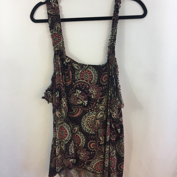 Venezia Tank Top Plus Size 26/28 Paisley Ruffles - Picture 6 of 7